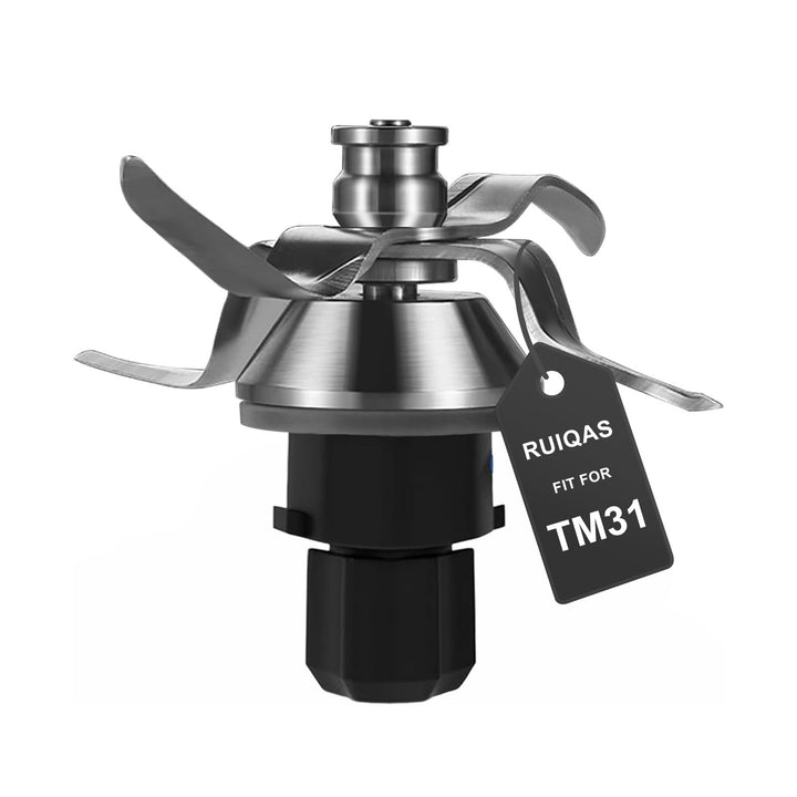 TM31 Messer aus Edelstahl für Vorwerk Thermomix TM31, Edelstahl-Mixer Teigmesser Inkl Dichtring Ersa