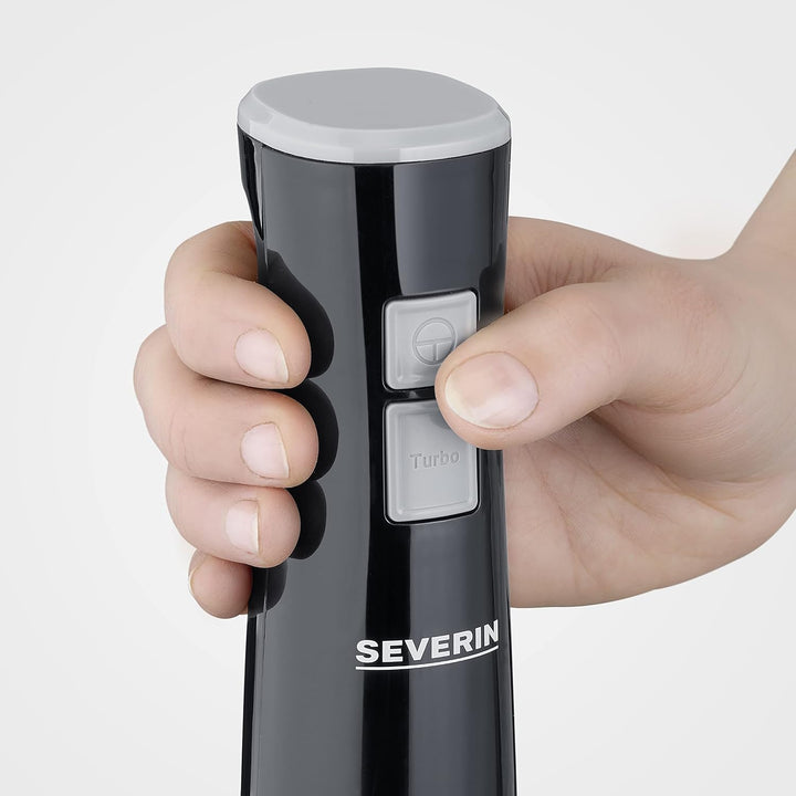 SEVERIN Stabmixer zum Pürieren und Zerkleinern, leistungsstarker Mixstab mit Turbostufe, abnehmbarer