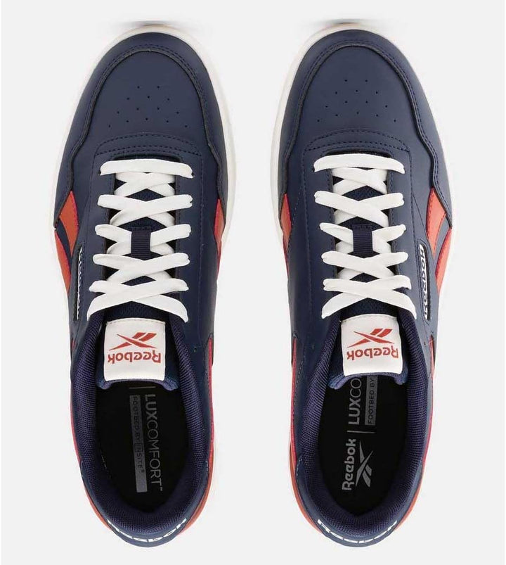 Reebok Unisex Court Advance ClipSneaker 39 EU Navy Brickred Chalk, 39 EU Navy Brickred Chalk