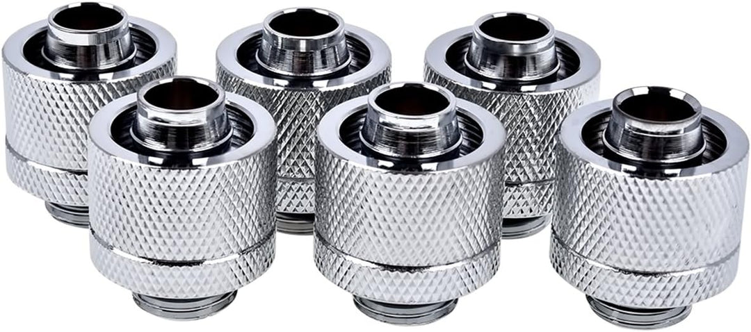 Alphacool 17235 Eiszapfen 16/10mm Anschraubtülle G1/4 - Chrome Sixpack Wasserkühlung Anschlüsse Sing
