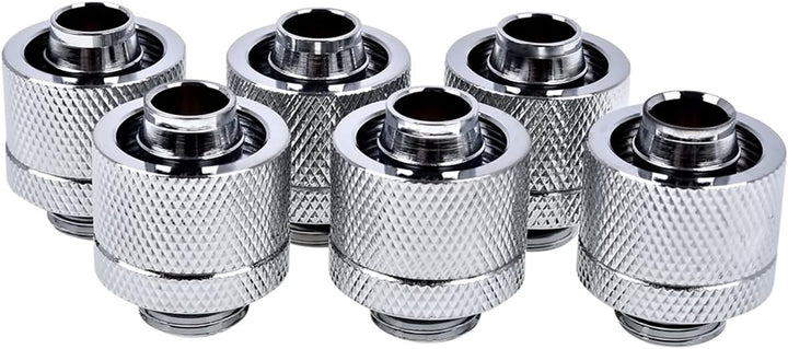 Alphacool 17235 Eiszapfen 16/10mm Anschraubtülle G1/4 - Chrome Sixpack Wasserkühlung Anschlüsse Sing