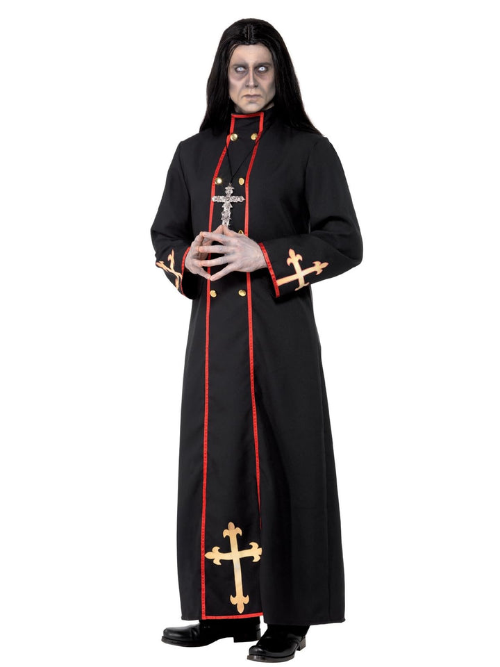 Halloween! Smiffys Kostüm Pastor des Todes, Schwarz, mit Gewand, M