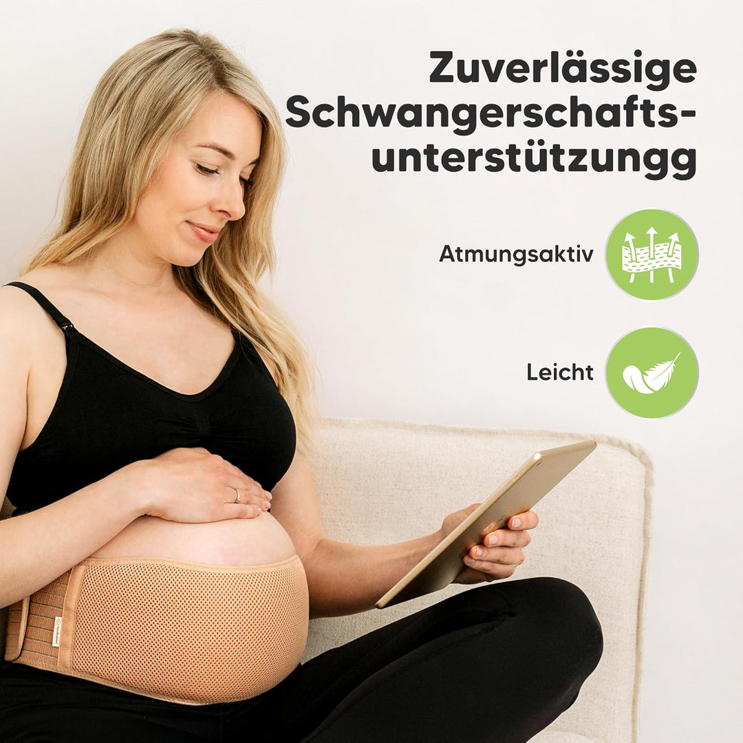 KeaBabies Bauchgurt Schwangerschaft - Weicher und atmungsaktiver schwangerschaftsgürtel - Bauchband