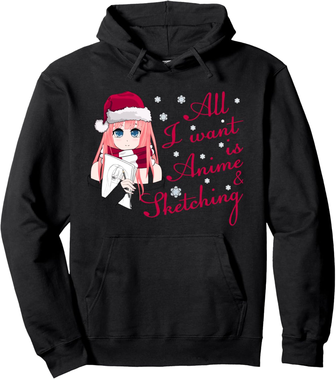 Anime & Skizzieren von Weihnachts-Anime Pullover Hoodie