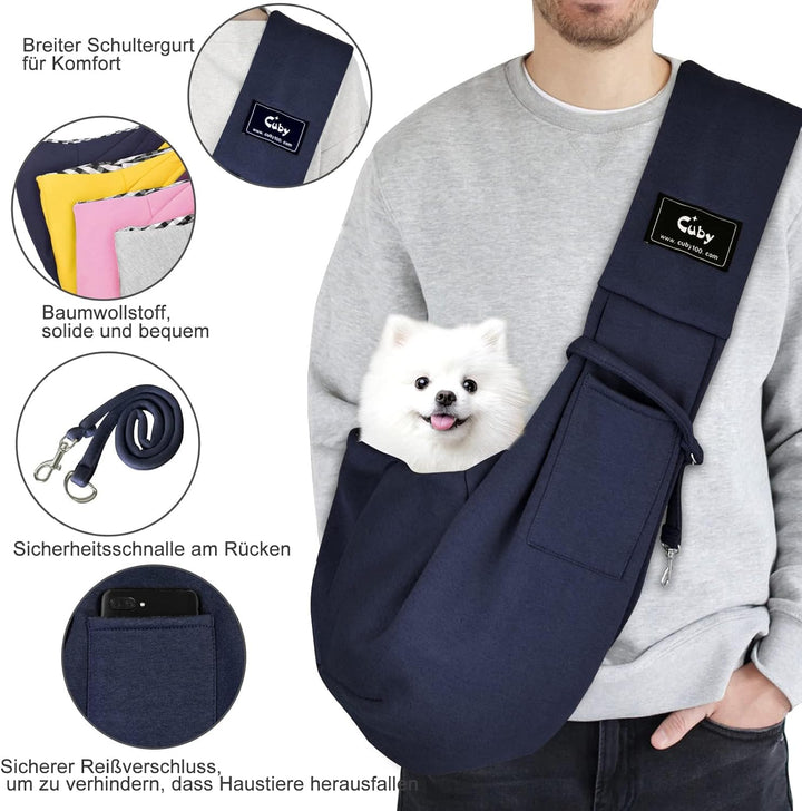 CUBY Sommer Tragetücher Hunde Kleine Hunde Katze Sling Pet Tragetuch Single Schulter Pet Bag für Rei