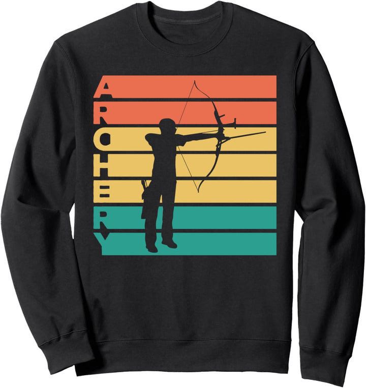 Retro Vintage Bogenschiessen Geschenk für Bogenschützen Sweatshirt