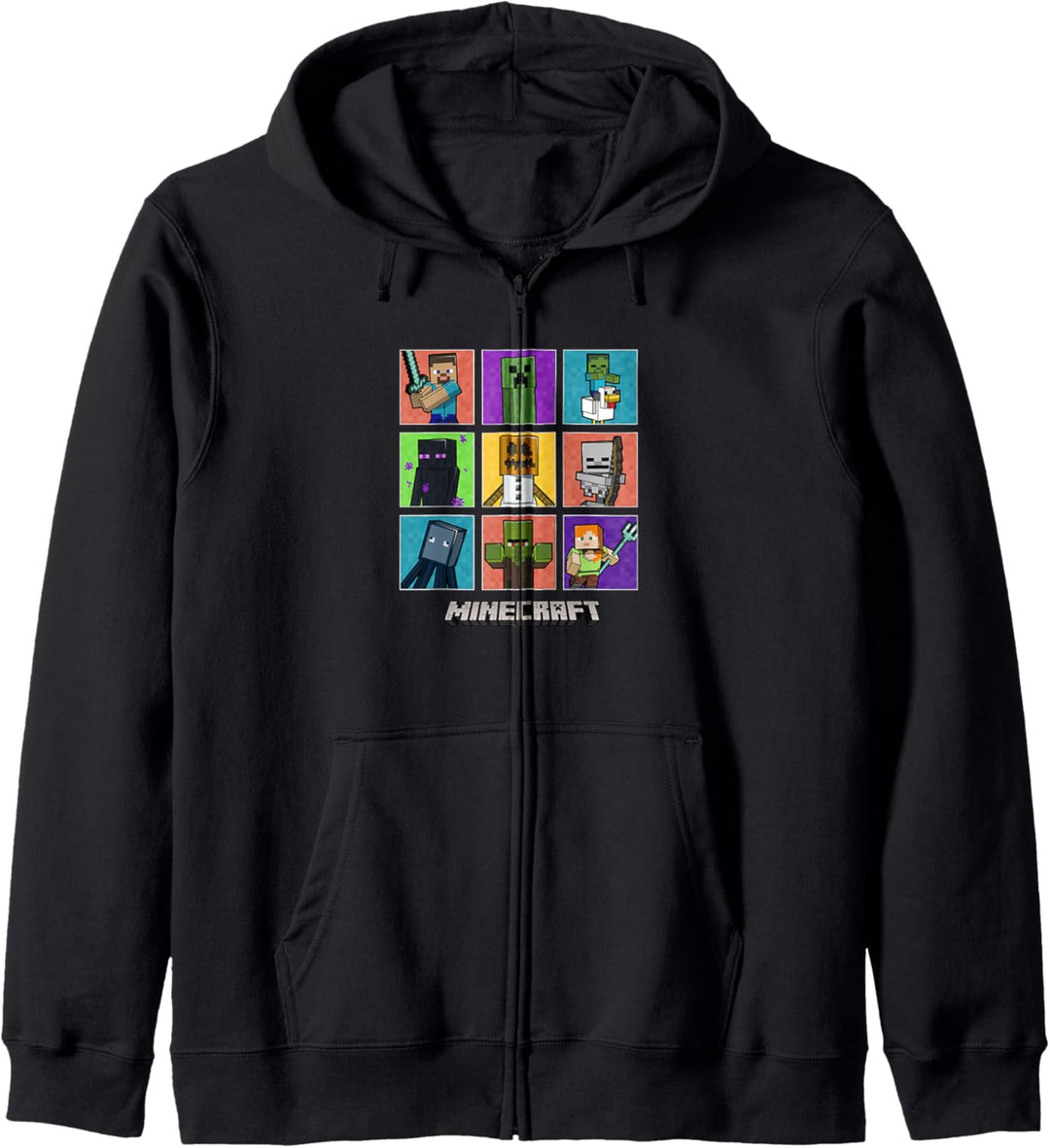 Die Minecraft-Gruppe hat eine farbige Box Up gedreht Kapuzenjacke