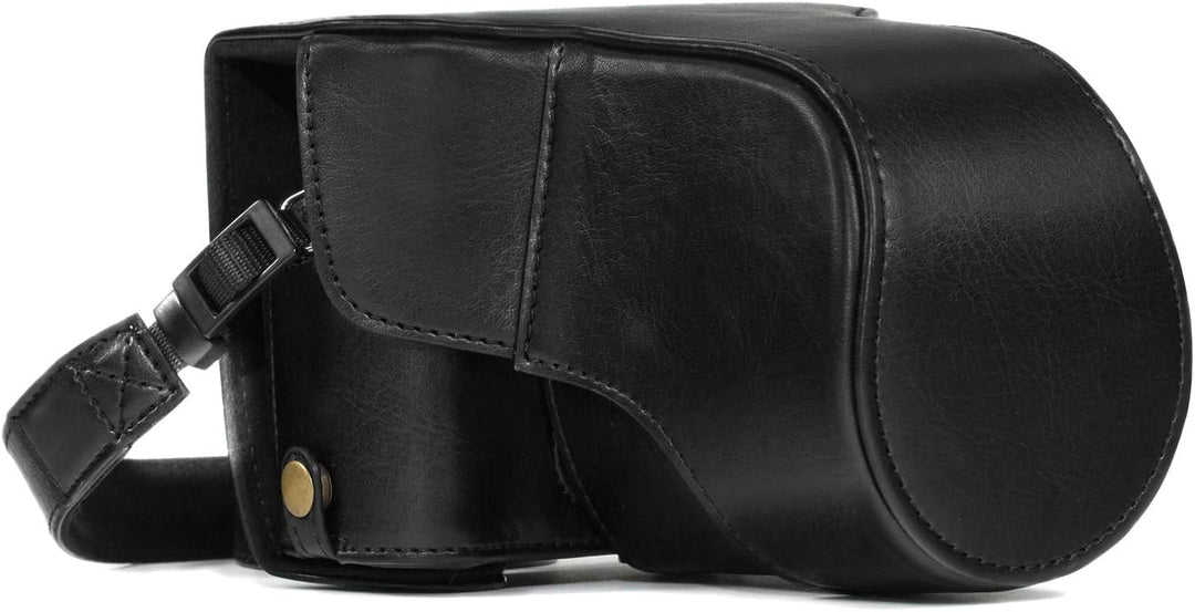 MegaGear MG981 Ever Ready Leder Kamera-Case mit Trageriemen kompatibel mit Fujifilm X-T30, X-T20, X-