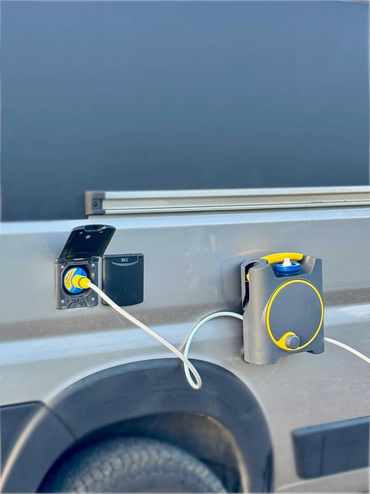 AquaFlow 10m – Wasserschlauchtrommel mit Magnetoption - Wasserschlauch Trommel mit Magnethalter Halt