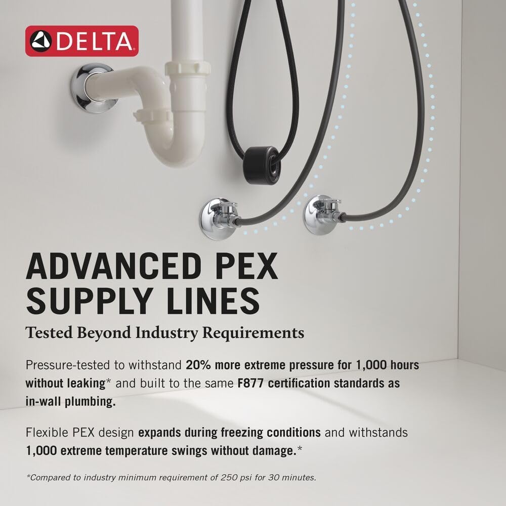 Delta Wasserhahn Essa Single Griff Pull-Down-Küchenarmatur mit magnetischem Docking Chrome Standard,