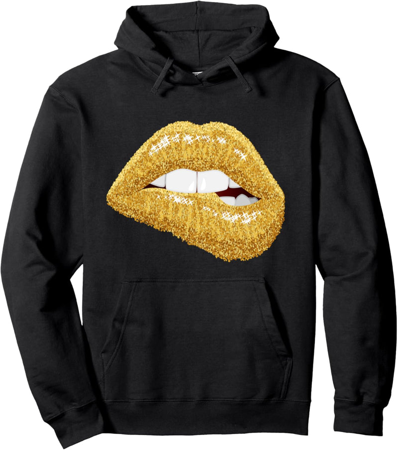 Lippen beissen Kuss Black Girl Geschenk Königin Beauty Pullover Hoodie