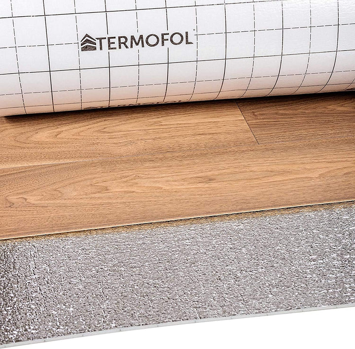 Aluminiumschaumisolierung - Dicke 3 mm oder 5 mm, Breite 100 cm - Wärme- und Schalldämmung für Fussb