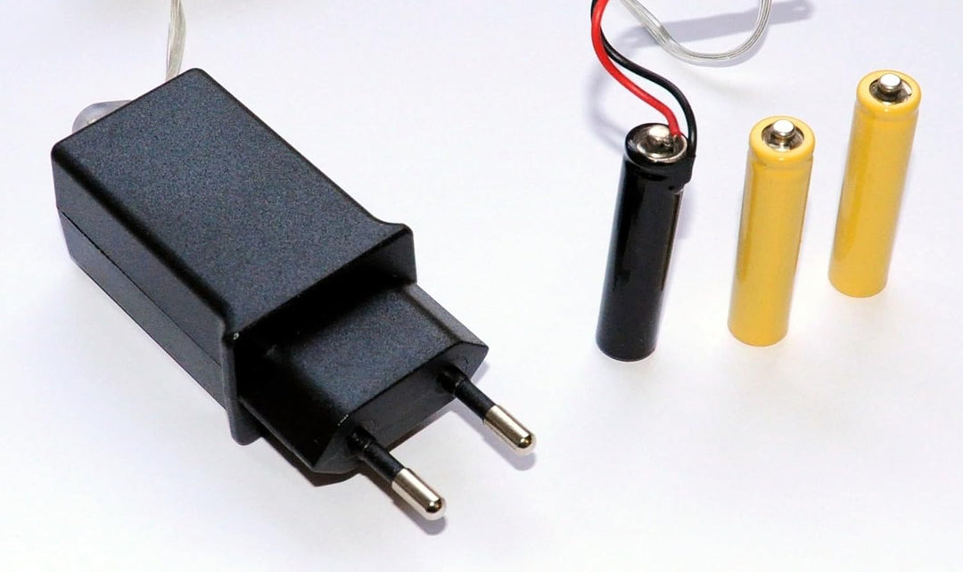 Coen Bakker Batterie Netzteil Adapter 10 x 3 AAA Micro Batterien 4,5V Wandler 1,5m Kabel Netzteil