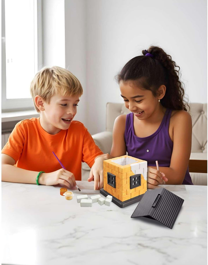 4M KidzLabs Kleiner Architekt Baumeister – Pädagogisches Set zum Bauen von Miniaturmodellen aus echt