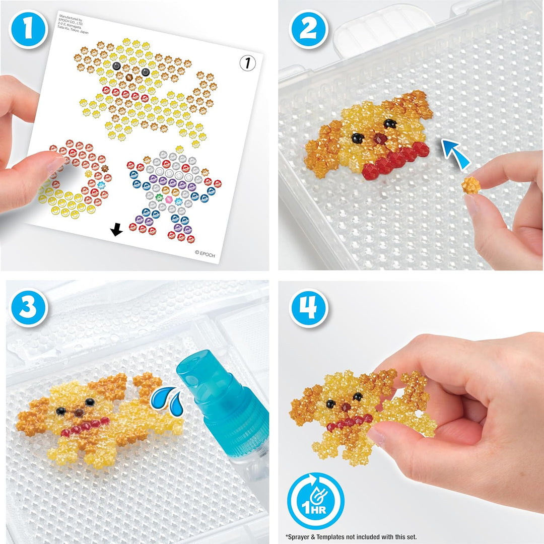 Aquabeads 31995 Perlmuttperlen Nachfüllpack - Nachfüllset, aus Kunststoff, Stern Einzelbett, Einzelb