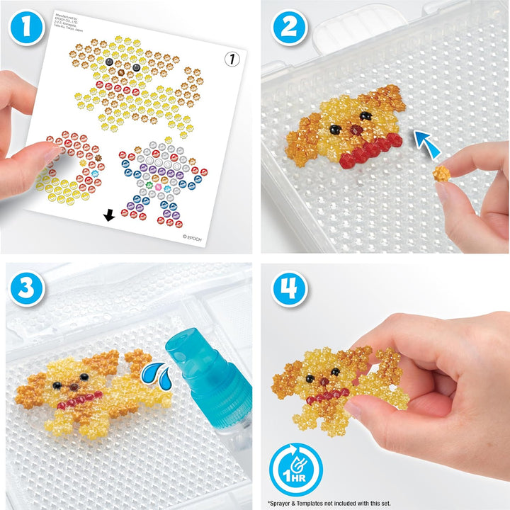 Aquabeads 31995 Perlmuttperlen Nachfüllpack - Nachfüllset, aus Kunststoff, Stern Einzelbett, Einzelb
