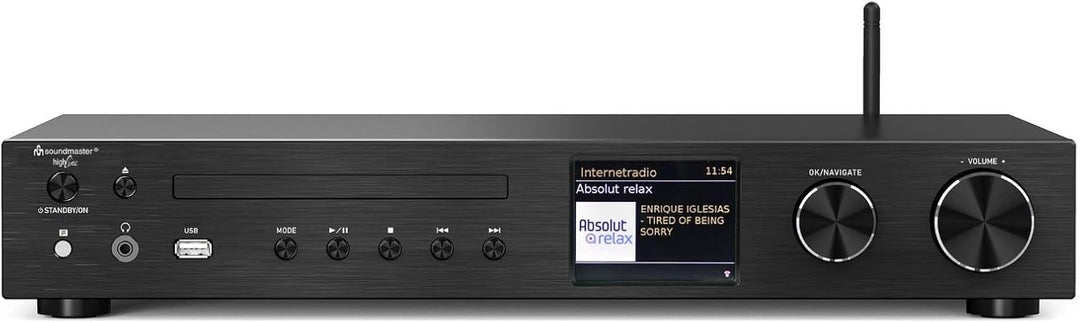 Soundmaster ICD4350SW HiFi Stereoanlage Audio System Internetradio WLAN 2,4/5GHz LAN Anschluss DAB+