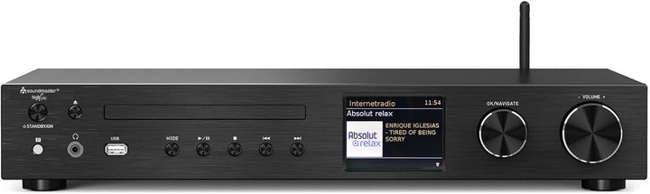 Soundmaster ICD4350SW HiFi Stereoanlage Audio System Internetradio WLAN 2,4/5GHz LAN Anschluss DAB+