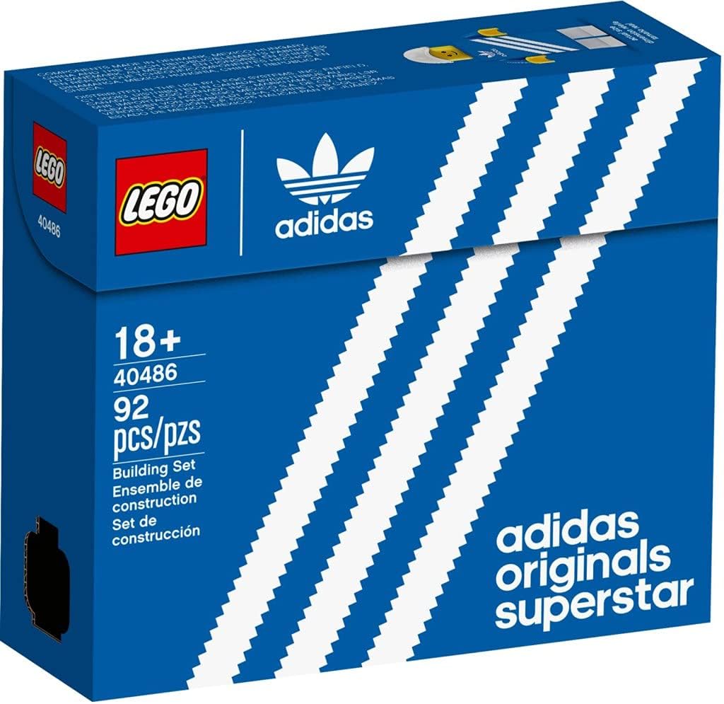 LEGO Mini adidas 40486 Originals Superstar Promo-Set, Lego-Version des Sportschuhs