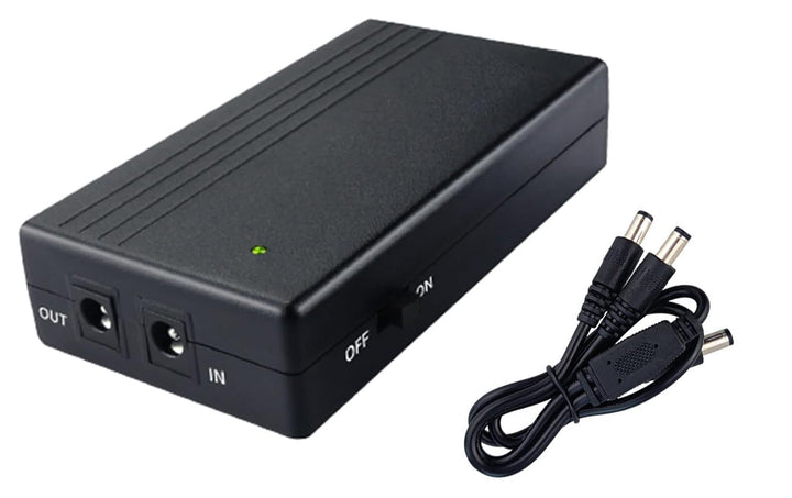Yangers Mini USV Unterbrechungsfreie Stromversorgung, 6000mAh Akku Backup Power Bank Single 12V DC A