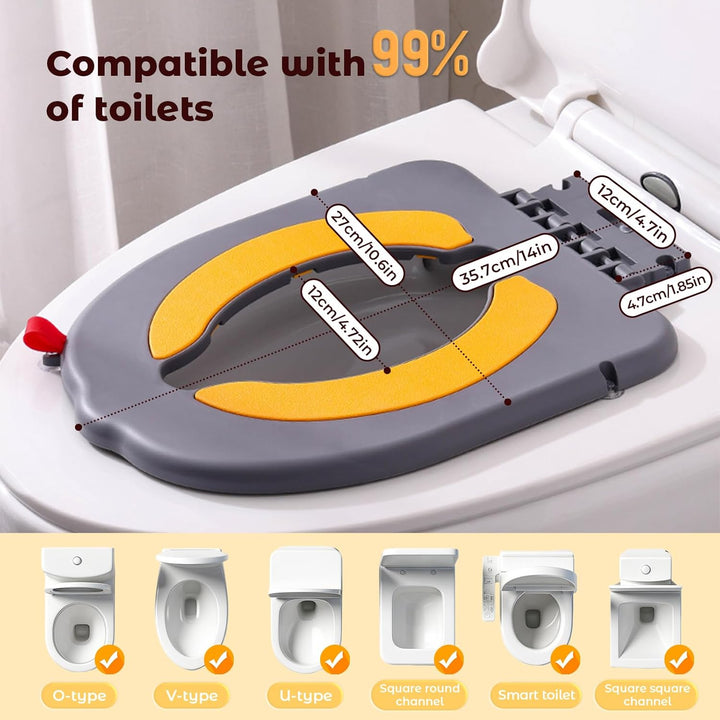 auvstar Toilettensitz für Babys,Lernkissen mit Saugnäpfen für Toilettensitz,WC Sitz für Kinder,Reise