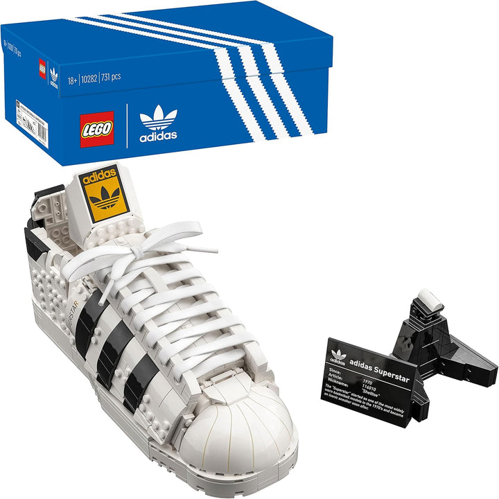 LEGO Adidas Originals Superstar 10282 Building Kit; Build and Display The Iconic Sneaker; New 2021 (