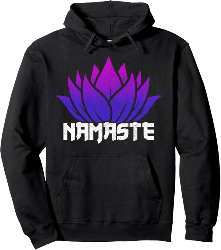 Yoga Namaste Lotusblume Yogi Geschenk Pullover Hoodie