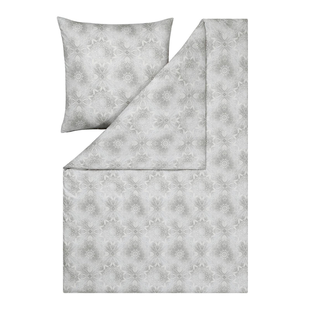 ESTELLA Mako Interlock Jersey Bettwäsche Amalie Silber 1 Bettbezug 135 x 200 cm + 1 Kissenbezug 80 x