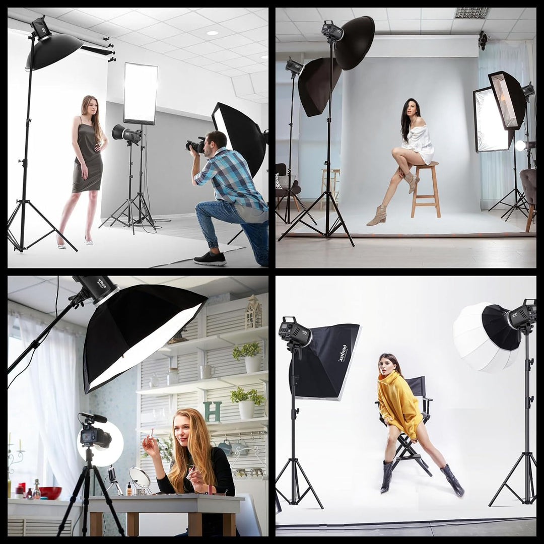 Godox MS300V 300W Strobe Light Professional Studio Flash Strobe kit 2,4 G X-System mit LCD-Panel 0,1