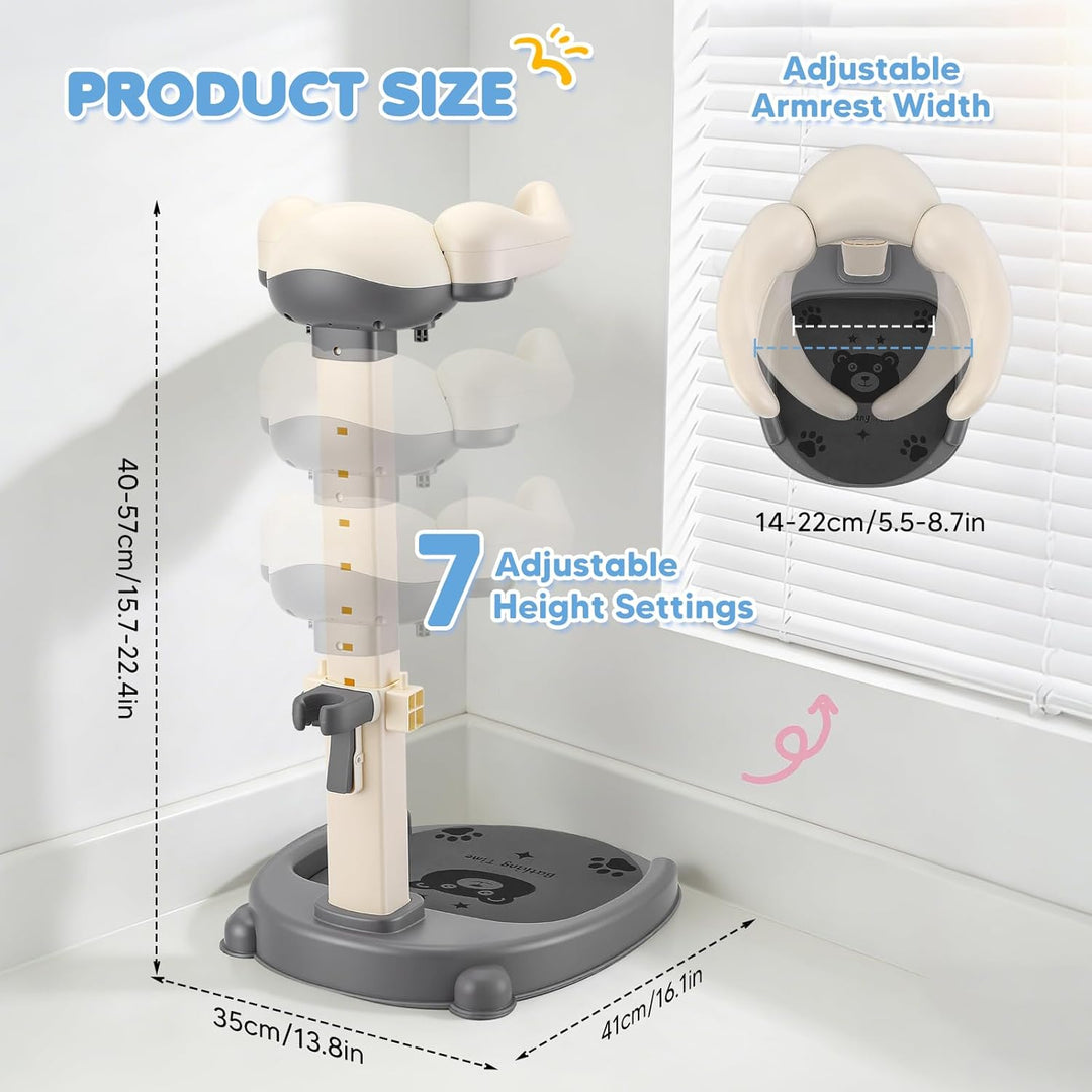 Baby Dusche Ständer, Höhenverstellung 40-57cm, Baby Shower Stand Support mit Anti-Rutsch Basis & Rut