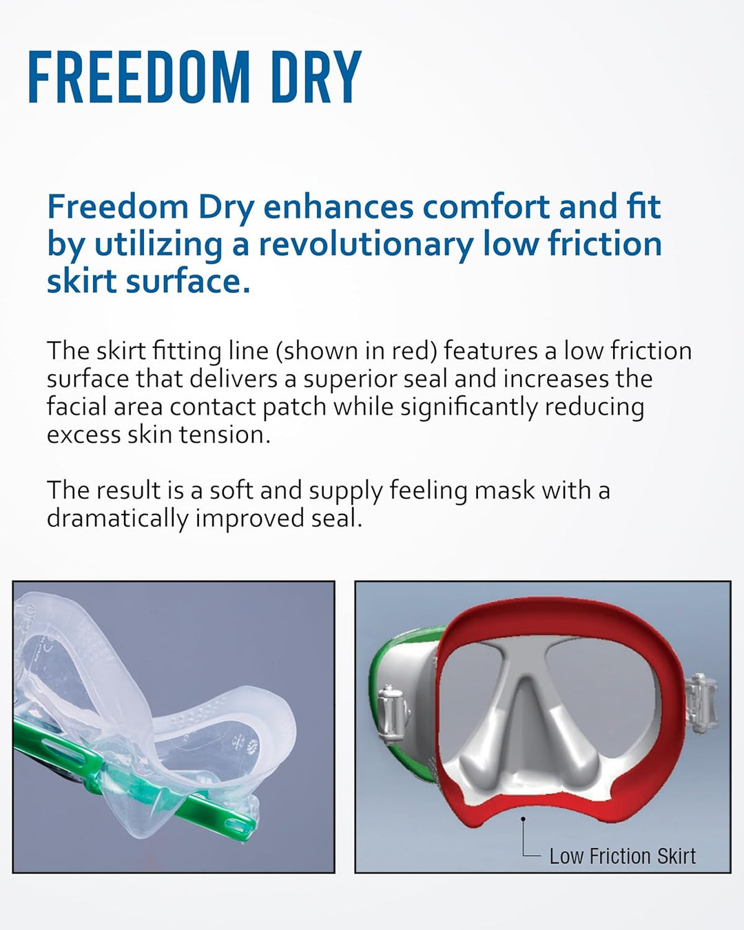 TUSA Sport Freedom Elite – Maske Einheitsgrösse Schwarz, Einheitsgrösse Schwarz