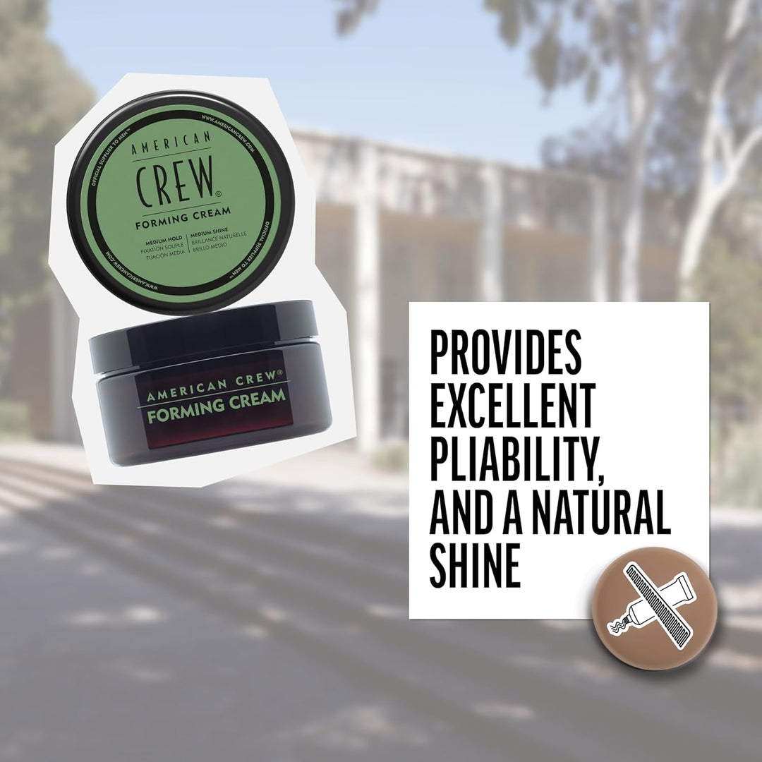 AMERICAN CREW – Forming Cream, 85 g, Stylingcreme für Männer, Haarprodukt mit mittlerem Halt, Stylin