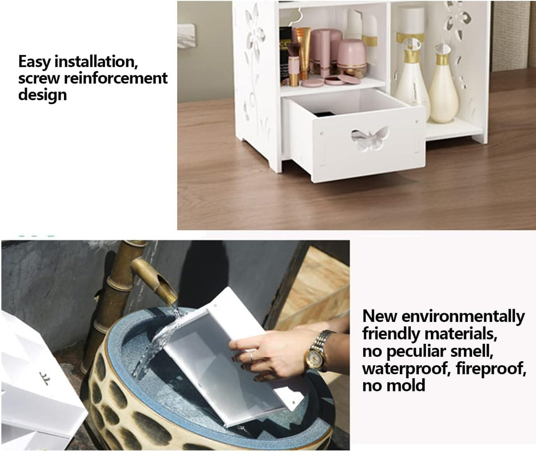 LEcylankEr Make-up Organizer mit Schubladen, Make-up Lagerung Kosmetische Schminktisch Organizer Mak