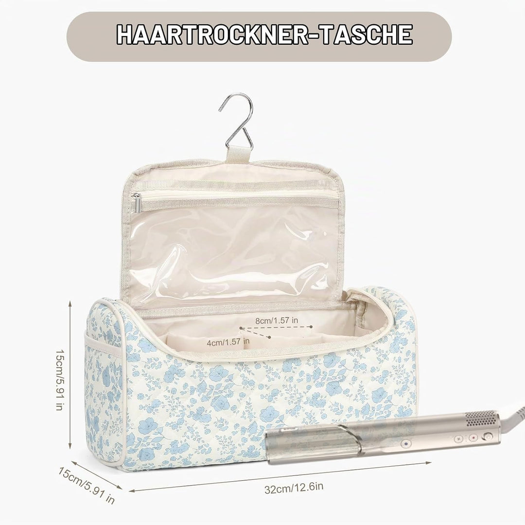 HICARRY Airwrap Tasche Reisetasche Gross für Airwrap Haarstyler und Aufsätzen Blumen Haartrocknerhal