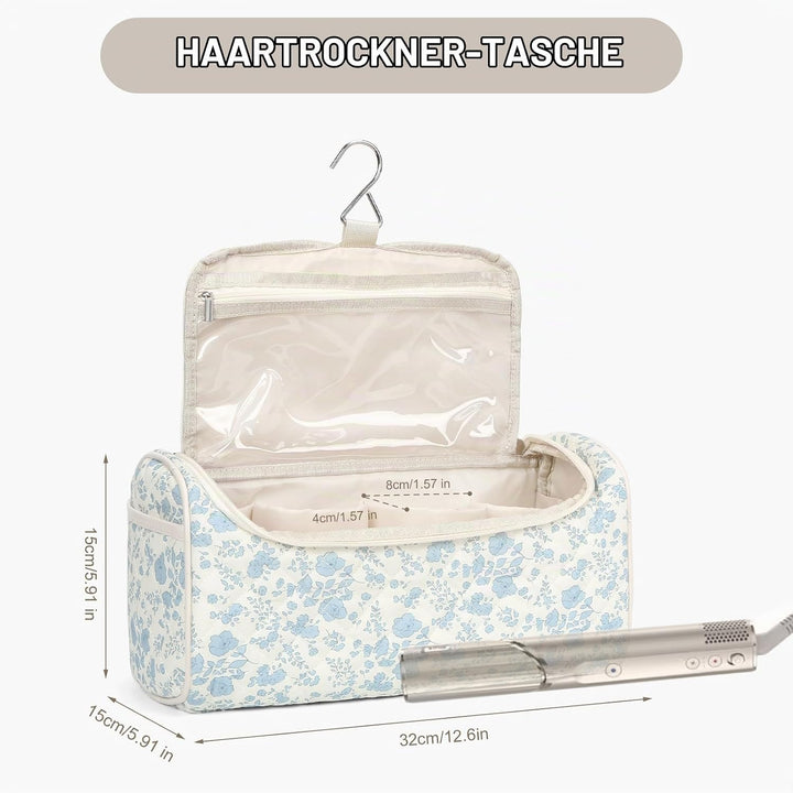 HICARRY Airwrap Tasche Reisetasche Gross für Airwrap Haarstyler und Aufsätzen Blumen Haartrocknerhal