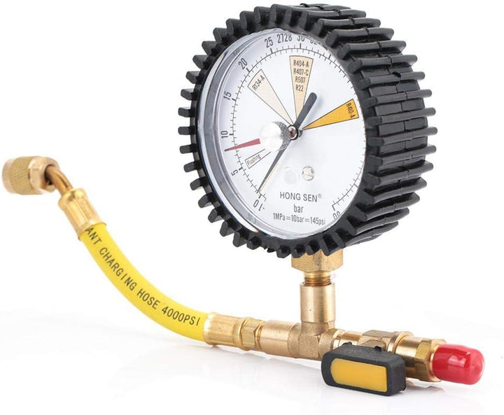 Nimoa Manometer Kältetechnik, Druckmessgeräte Klimaanlage Kältetechnik Stickstoffdruckprüfgerät Druc