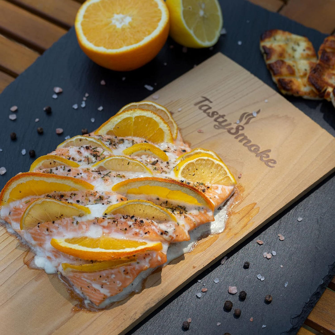 Premium Zedernholzbrett zum Grillen (2, Zedernholz) 2 Zedernholz, 2 Zedernholz