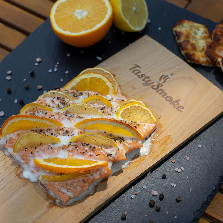 Premium Zedernholzbrett zum Grillen (2, Zedernholz) 2 Zedernholz, 2 Zedernholz