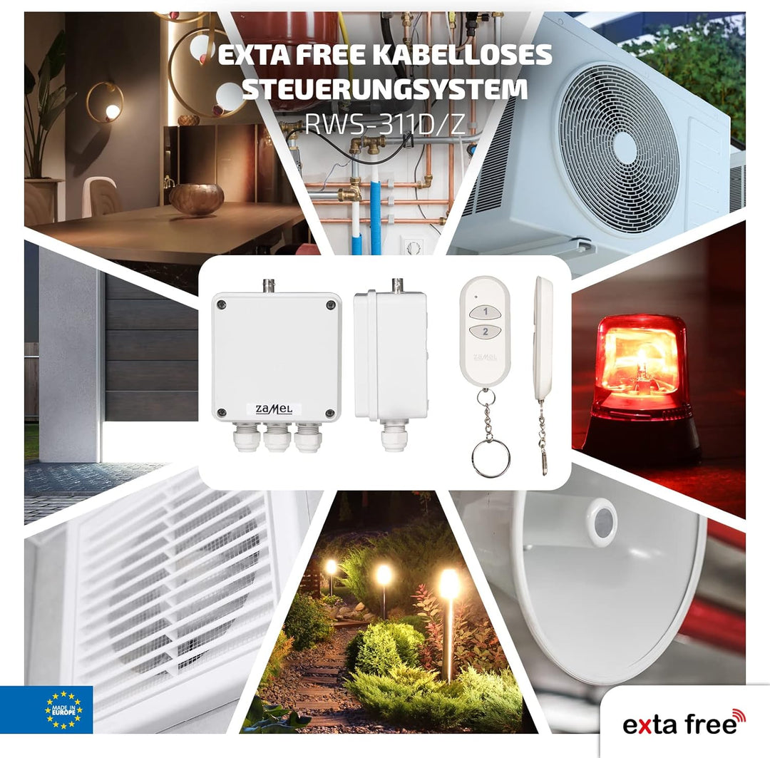 EXTA FREE RWS-311 D/Z RWS 2- Kanal- Funknetzschalter, Set