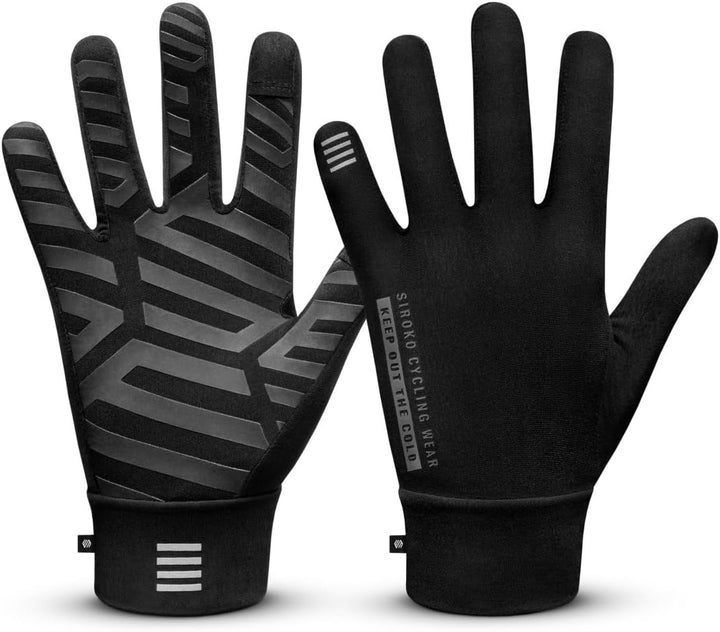 SIROKO Fahrrad-Übergangshandschuhe Nürnberg Schwarz für Damen und Herren XL, XL