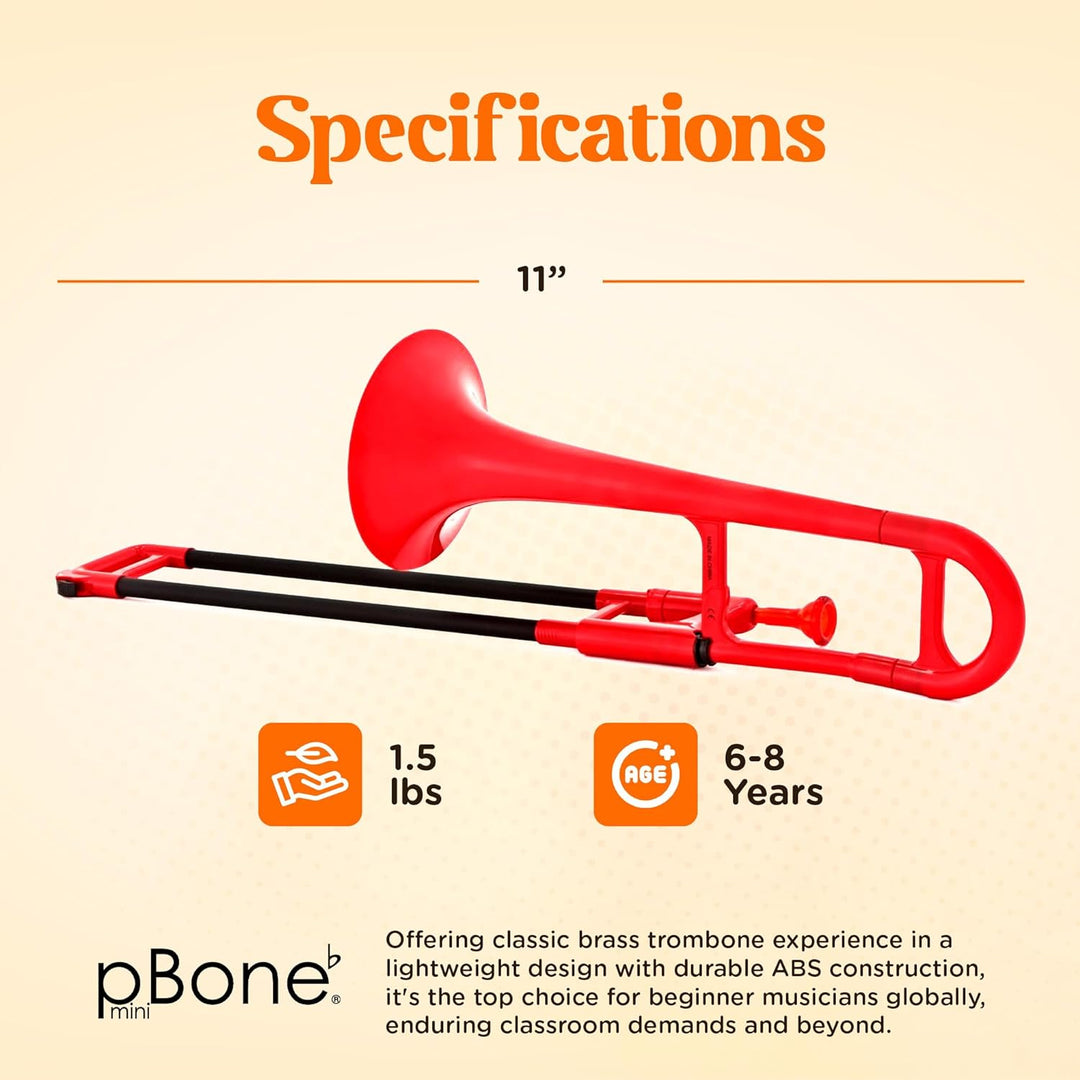 pBone 700638 Trombone Mini rot, Rot