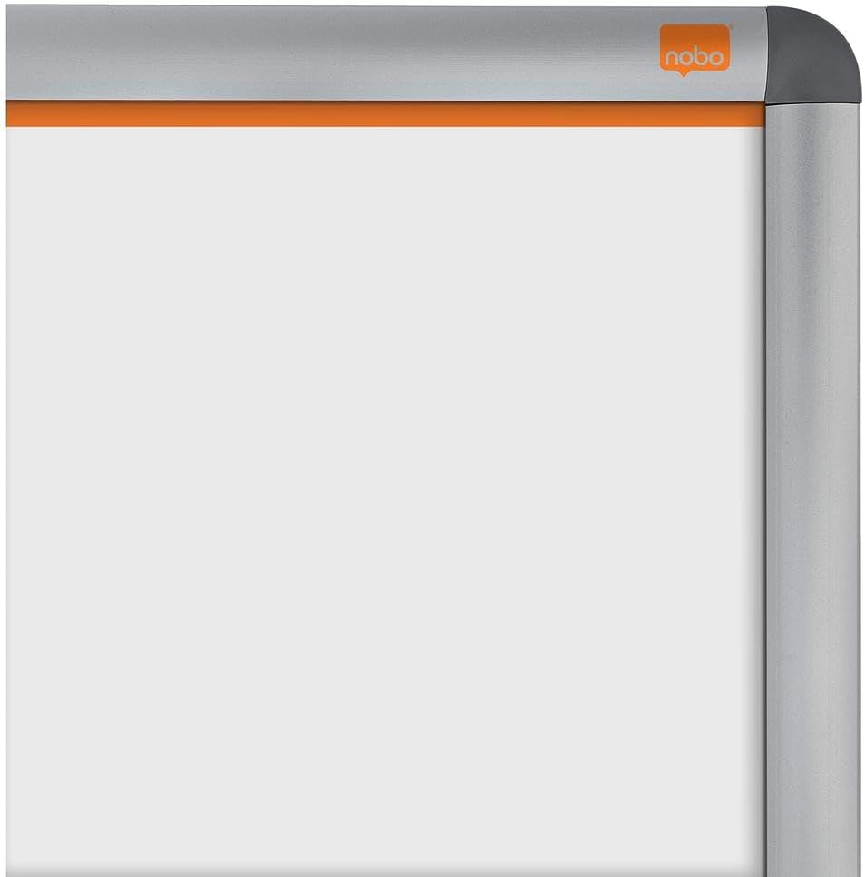 Nobo Premium Plus Plakatrahmen mit Klapprahmen, Grösse A0, Wandbefestigung durch Eckmontage, Alumini