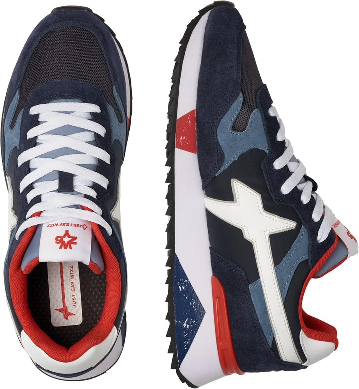 w6yz Yak-M.-Sneakers aus technischem Gewebe und Veloursleder 40 EU Blau Azurblau, 40 EU Blau Azurbla