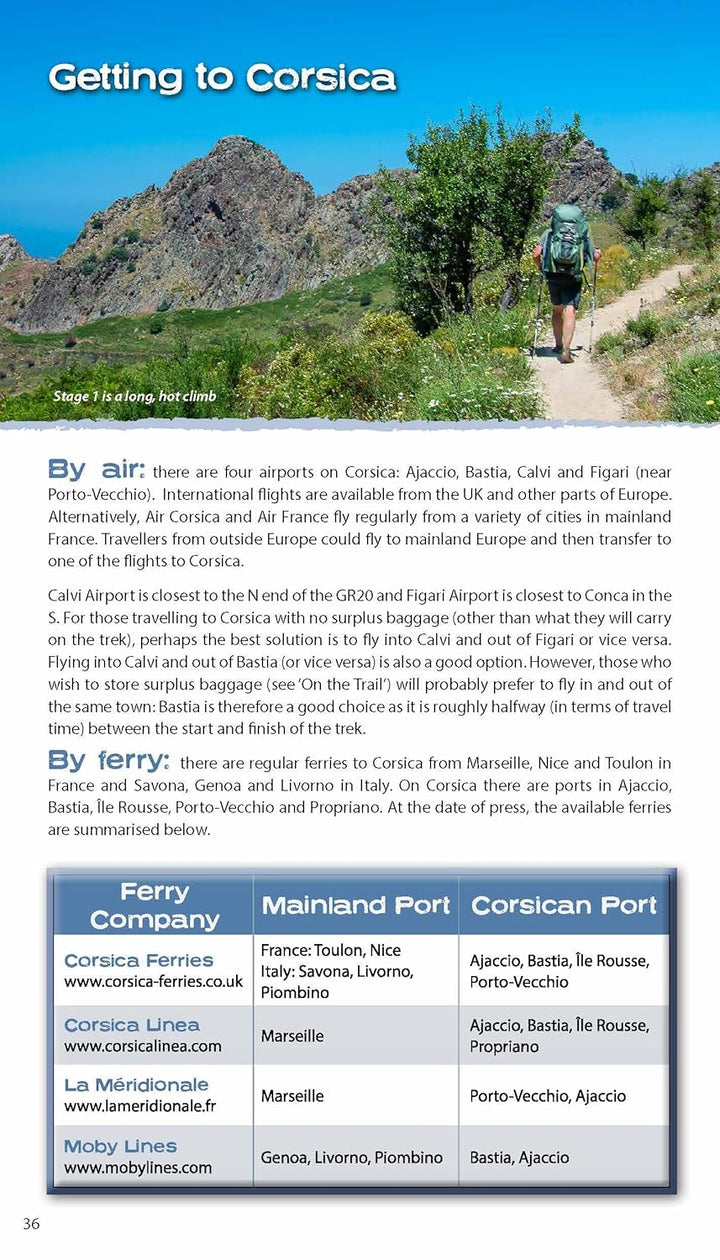 Trekking the Corsica Gr20: Two-way Trekking Guide: Real Ign Maps 1:25,000 (The Great Treks of the Wo