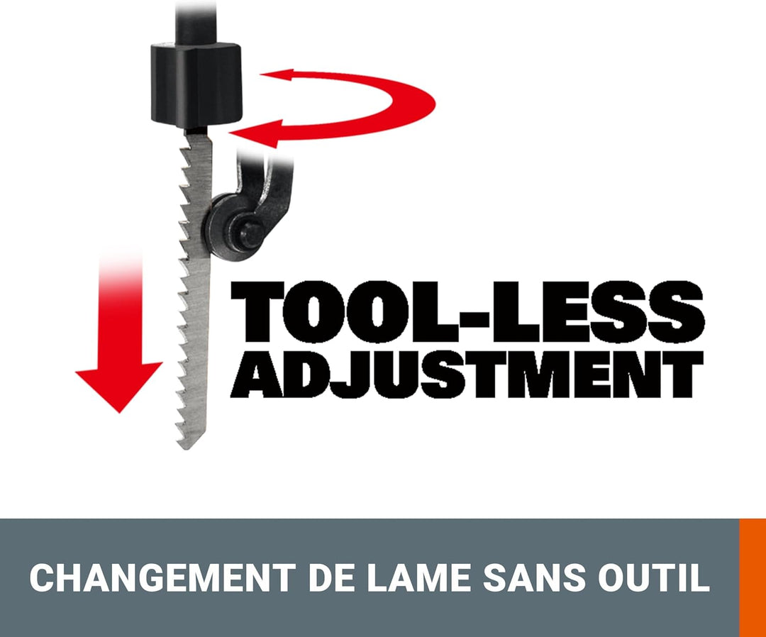 WORX WX543 Akku-Pendelhub-Stichsäge 20V Profi Stichsäge mit Absaug-Adapter Ideal auch für Gehrungssc