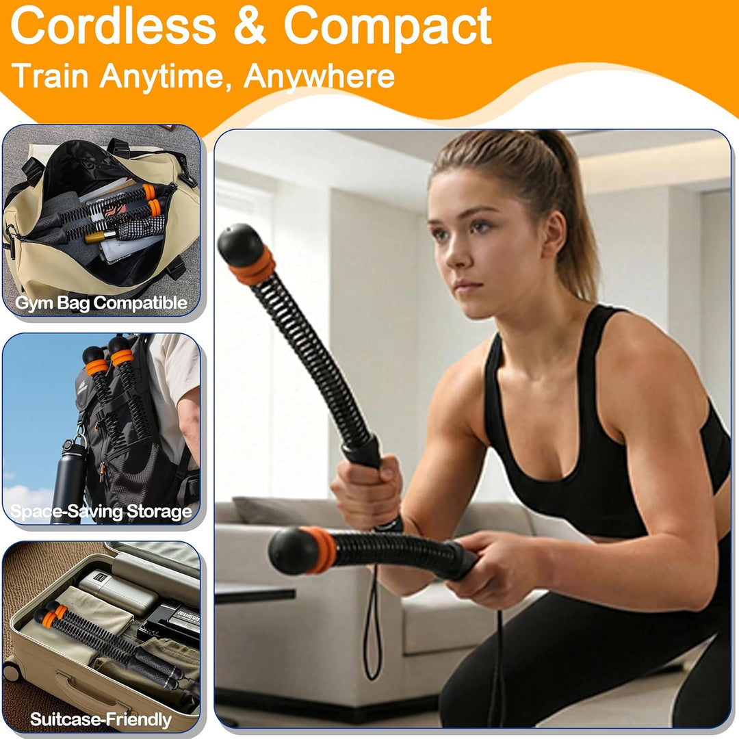 Ropeless Battle Ropes verstellbar mit Gewichtsringen Battle Rope ohne Seil leise platzsparend tragba