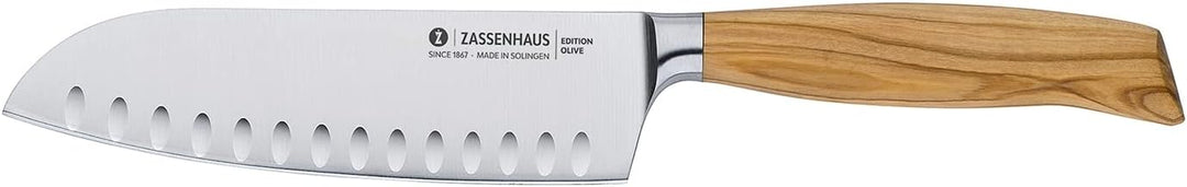 Zassenhaus Santokumesser 16 cm Edition Olive Kullenschliffmesser Küchenmesser