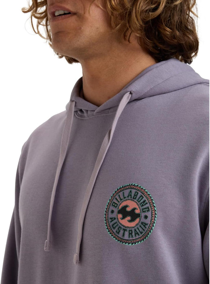 BILLABONG Herren Short Sands Pullover Graphic Sweatshirt Kapuzenpullover S Light Purple, S Light Pur
