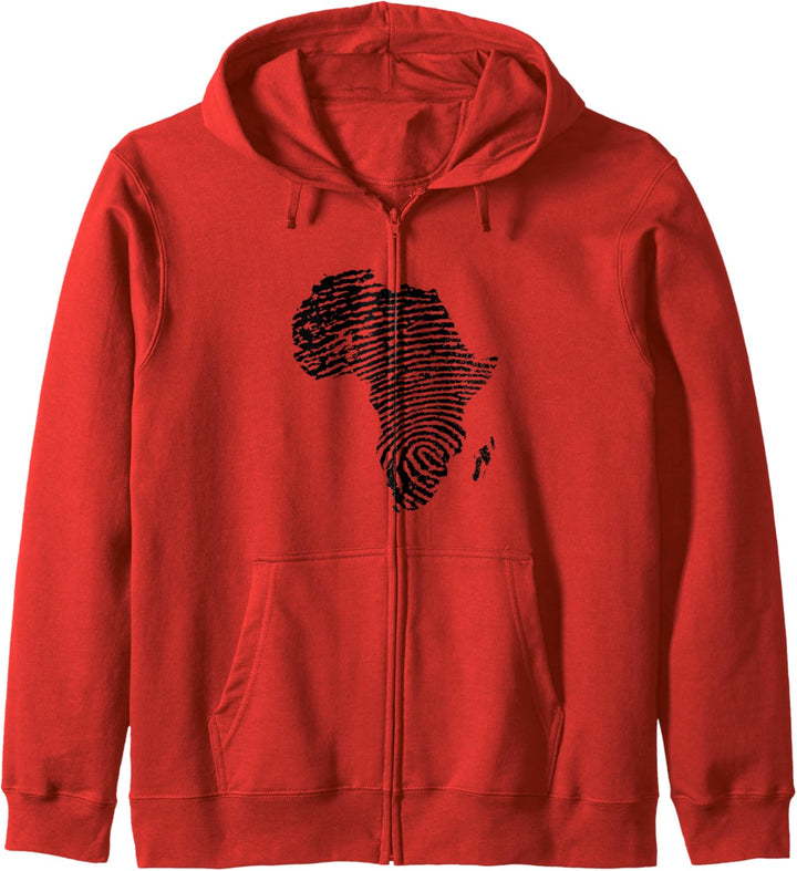 AFRIKA Kontinent DNA Fingerprint African Black Pride Kapuzenjacke