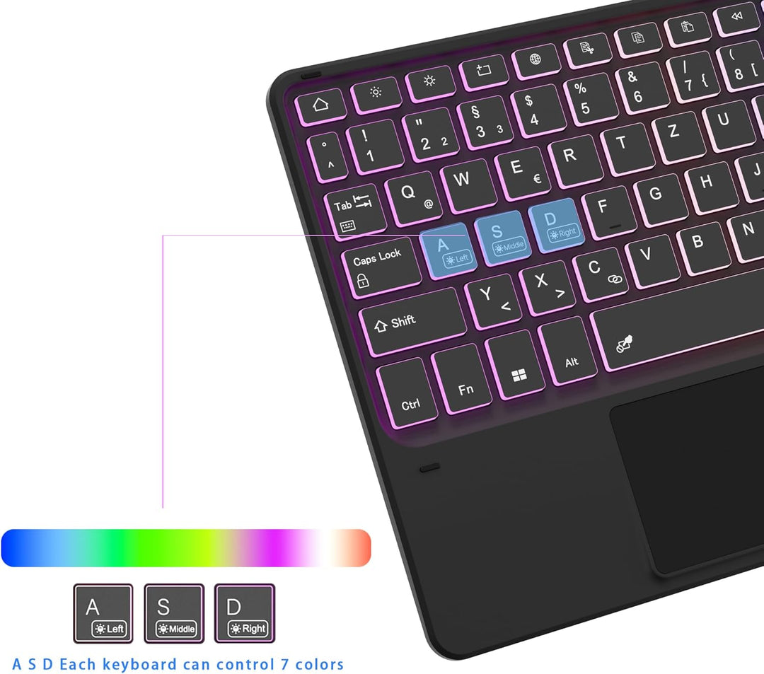 ROOFEI für Samsung Galaxy S11 2025 11 Zoll Hülle mit Tastatur: Tab S11 Tablet 2025 5G Tastatur mit T